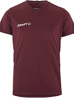 Craft Teamwear Squad Go Jersey Solid Jr Detské športové tričko s výstrihom do V 82.5582 bordová