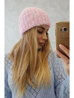 Dámska čiapka Cina K259 svetlo ružová
