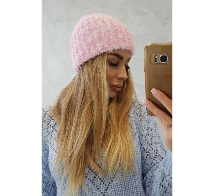 Dámska čiapka Cina K259 svetlo ružová