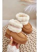 dětské s kožíškem a vzorem Camel model 21678794 - Boto