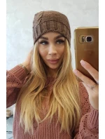 Fleecová čepice  cappuccino model 18751379 - K-Fashion