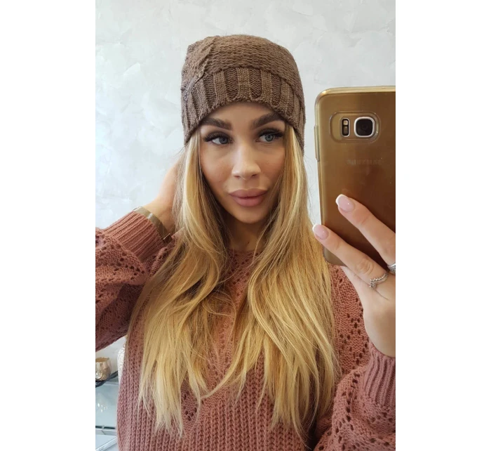 Fleecová čepice  cappuccino model 18751379 - K-Fashion