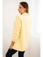 Elegantní sako s klopami model 21819279 - K-Fashion Elegantní sako s klopami model 21819279 - K-Fashion