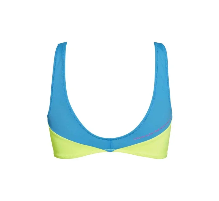 Vrchný diel plaviek KW0KW00898-CEU modrožltá - Calvin Klein Vrchný diel plaviek KW0KW00898-CEU modrožltá - Calvin Klein