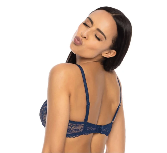 Dámska push-up podprsenka Percy 3530/11 Dark Blue - matná