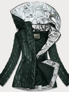 Zelená dámská bunda s ozdobnými vsadkami model 16148096 - FC MINA