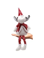 VIANOČNÝ DEKORATÍVNY SOB BIELY 35+20CM VIANOČNÝ DEKORATÍVNY SOB BIELY 35+20CM