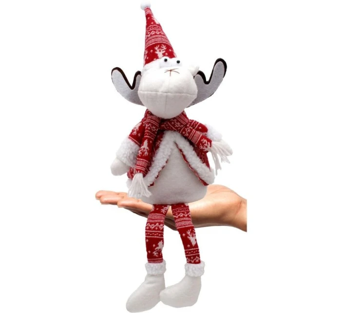 VIANOČNÝ DEKORATÍVNY SOB BIELY 35+20CM VIANOČNÝ DEKORATÍVNY SOB BIELY 35+20CM