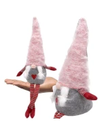 DÁMA ŠKRIATOK S HUŇATÝM KLOBÚKOM 45+36CM