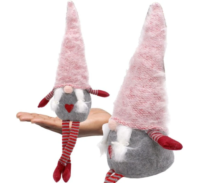 DÁMA ŠKRIATOK S HUŇATÝM KLOBÚKOM 45+36CM