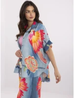 Košeľa DHJ KS 19007 6.86 modrá