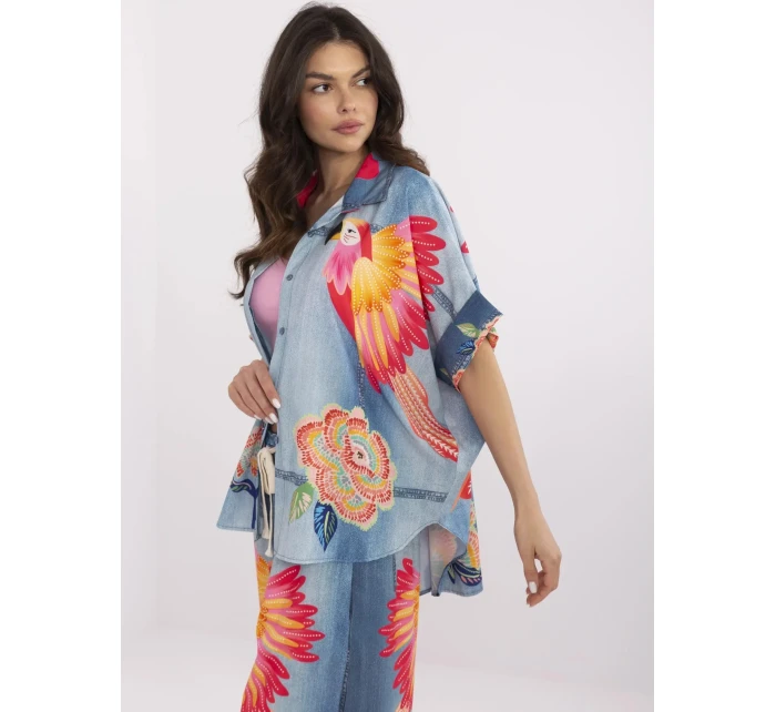 Košeľa DHJ KS 19007 6.86 modrá