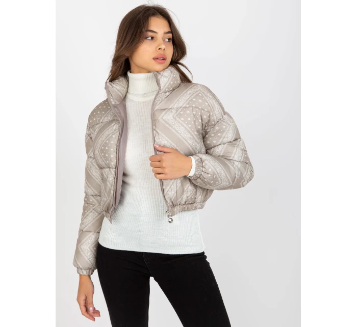 Dámska bunda NM KR P22 6631 98P tmavo lila