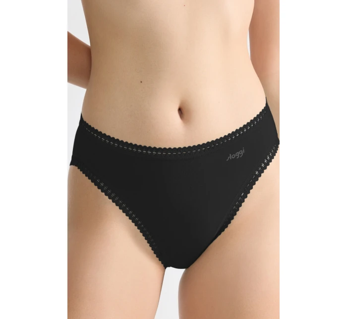 SLOGGI GO CRUSH NOHAVIČKY S VYSOKOU NOHOU 3PACK BLACK