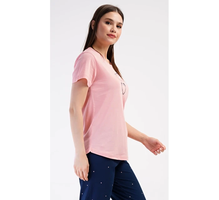 Dámské domácí šaty s tříčtvrtečním rukávem model 21059941 - Vienetta