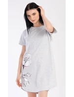 Dámská noční košile s krátkým rukávem model 18831621 - Vienetta Dámská noční košile s krátkým rukávem model 18831621 - Vienetta
