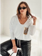 dámská halenka oversize s potiskem bílá Dstreet model 21982015 - FashionStreet