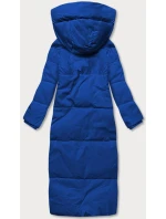Svetlomodrá dlhá dámska zimná bunda (AG3-3031)