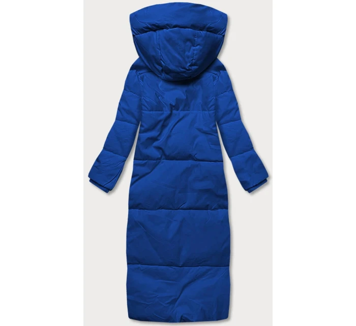 Svetlomodrá dlhá dámska zimná bunda (AG3-3031)