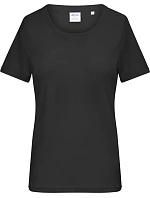 Dámské bio tričko s jemným žebrováním 02. black model 22445928 - Daiber