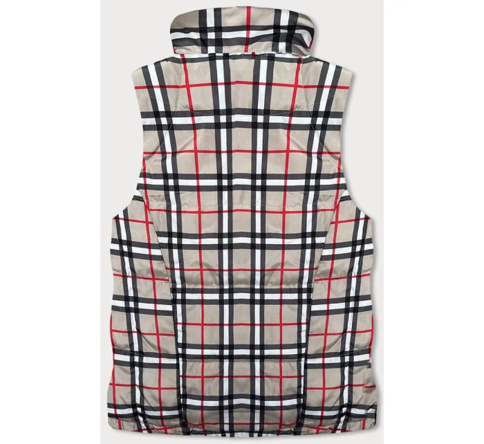 Obojstranná béžová dámska vesta (2383)