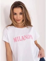 T shirt RV TS model 22020619 biało różowy - FPrice