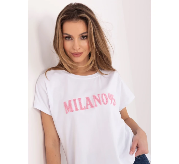 T shirt RV TS model 22020619 biało różowy - FPrice