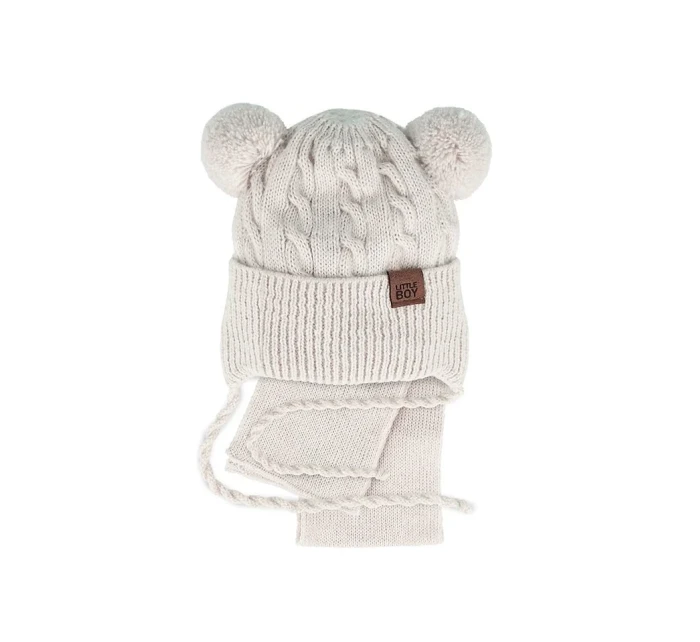 AJS 48-313 Chlapčenský set čiapka+šatka