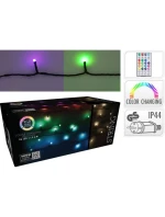VIANOČNÝ STROMČEK SVETELNÁ REŤAZ 96 LED RGB S DIAĽKOVÝM OVLÁDANÍM