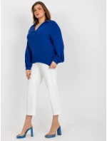 Dámska košeľa LK KS 509032.88P tmavo modrá - FPrice