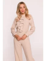 S420 Kombinéza s volánom - béžová