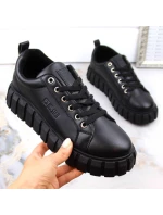 Big Star W INT1919 čierne topánky na platforme