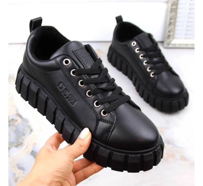 Big Star W INT1919 čierne topánky na platforme