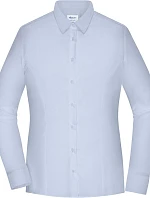 Daiber JN 1371 Popelínová blúzka slim fit s dlhými rukávmi 02.1371 svetlo modrá