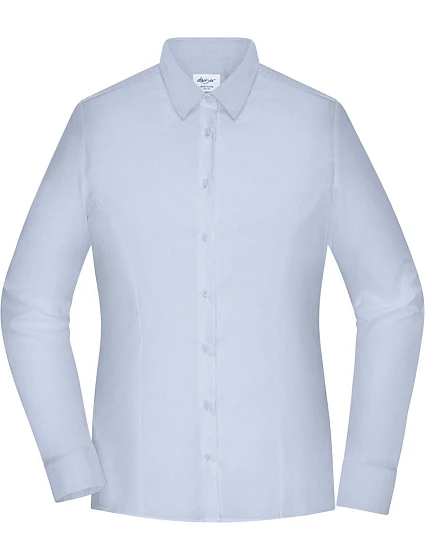 Daiber JN 1371 Popelínová blúzka slim fit s dlhými rukávmi 02.1371 svetlo modrá Daiber JN 1371 Popelínová blúzka slim fit s dlhými rukávmi 02.1371 svetlo modrá