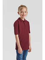 Fruit of the Loom Kids 65/35 Polo Detské piqué polo 16.3417 melírovaná šedá