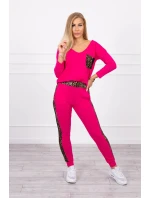 Fuchsiová sada s leopardím potlačou Fuchsiová sada s leopardím potlačou