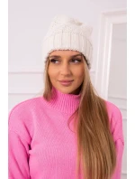 Dámská čepice  light ecru model 18751753 - K-Fashion