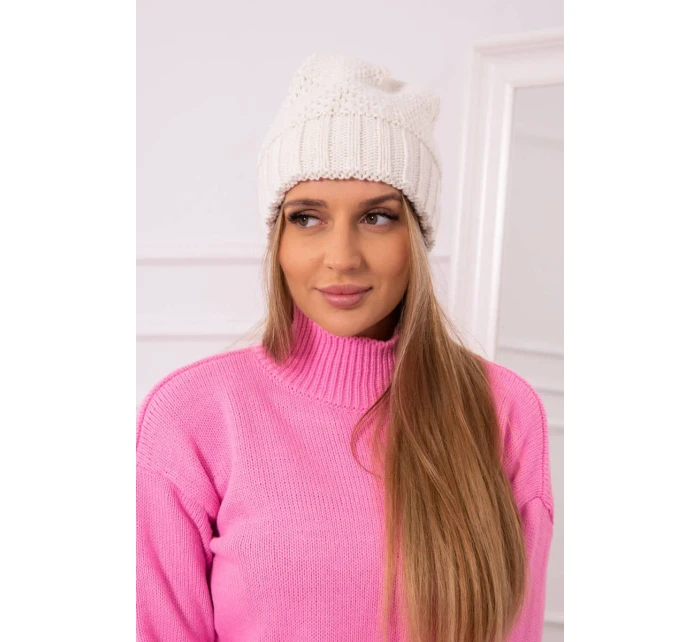 Dámská čepice  light ecru model 18751753 - K-Fashion