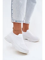 Materiálové Sportovní Dámské Boty Bílé model 22107401 - Boto