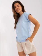 Bluzka RV BZ model 18694280 jasny niebieski - FPrice Bluzka RV BZ model 18694280 jasny niebieski - FPrice