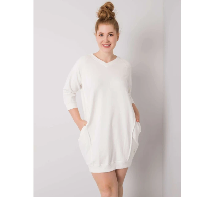 Šaty RV SK model 15826640 ecru - FPrice Šaty RV SK model 15826640 ecru - FPrice