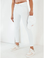 NAVILES dámske džínsové nohavice biele Dstreet UY1987