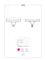 Sexy tangá otvorená Letica crotchless thong - Obsessive