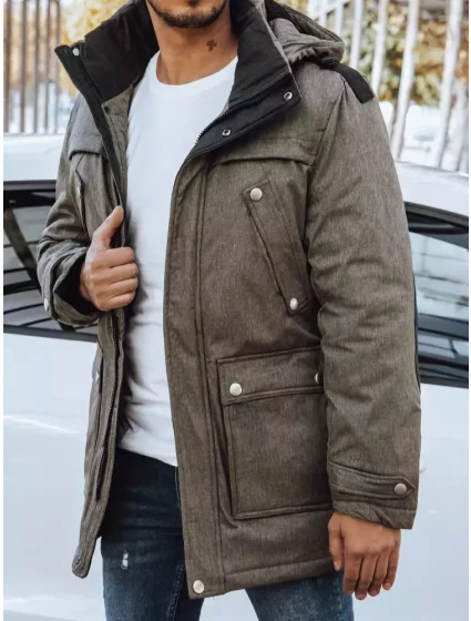 Pánská khaki zimní bunda Dstreet model 21966640 - FashionStreet