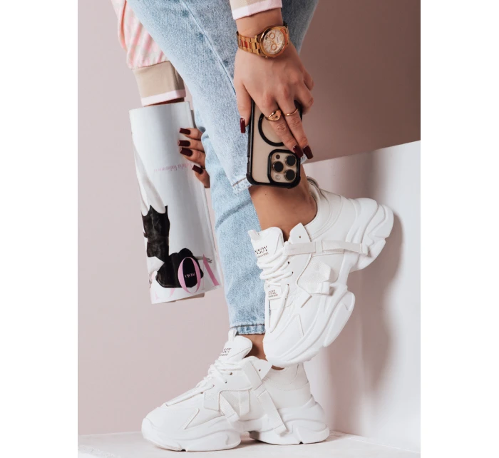 Dámske tenisky na platforme VISTARUN white FashionStreet ZY0652
