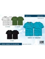 pánské tričko tyrkysové model 21348651 - LEONE