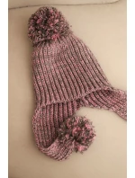 Dámská čepice ušanka Emma K343 pudrově růžová