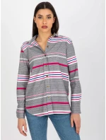 Dámska košeľa LK KS 509165.06X biela a ružová - FPrice Dámska košeľa LK KS 509165.06X biela a ružová - FPrice