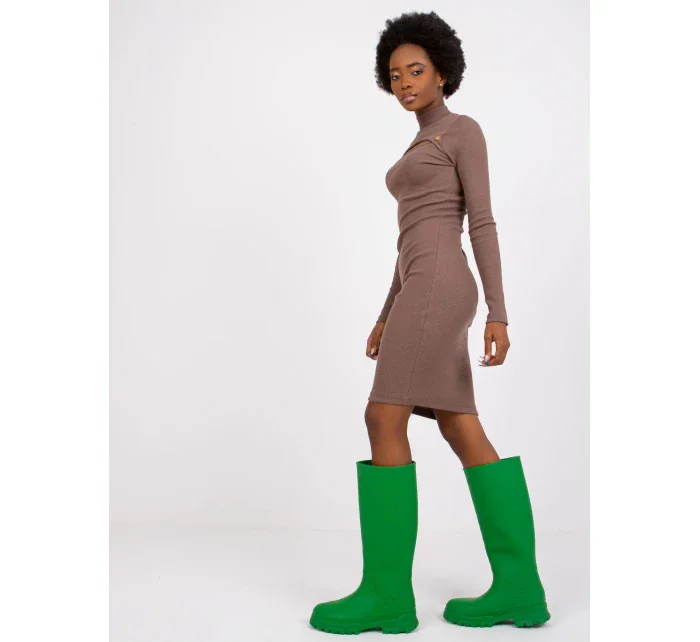 Šaty RV SK 7433.51 hnedá Šaty RV SK 7433.51 hnedá